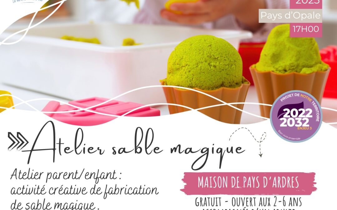Atelier sable magique – Hardinghen